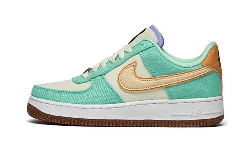 Nike Air Force 1 Low 07 LX Happy Pineapple Green Glow -..., Kleding | Dames, Schoenen, Groen, Nieuw, Sneakers of Gympen, Verzenden