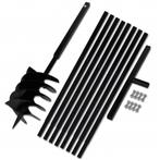 vidaXL Grondboor met handvat 200 mm en verlengstukken 9 m, Verzenden, Nieuw