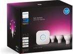 Philips Hue starterkit - wit en gekleurd licht - 3-lampen -, Verzenden, Zo goed als nieuw