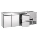 GGM Gastro | Biertoonbank PREMIUM - 2500x700mm - 2 deuren &, Verzenden, Nieuw in verpakking, Hotelinrichting