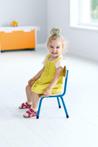 Stoelen/stoeltjes (hout/metaal)  in 7 maten en 6 kleuren
