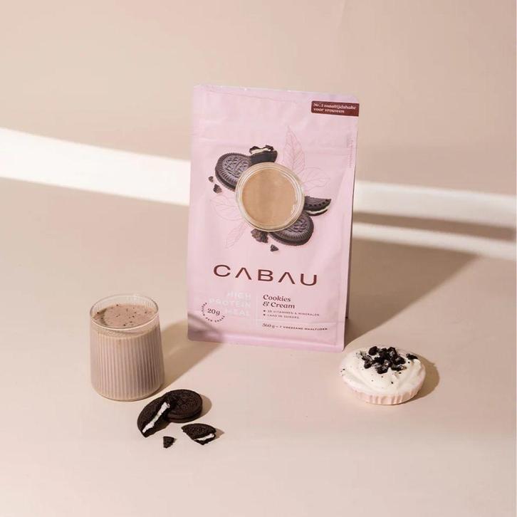 Cabau Lifestyle High Protein Meal - 360gr Cookies & Cream, Sieraden, Tassen en Uiterlijk, Uiterlijk | Haarverzorging, Overige typen