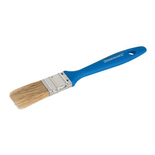 Silverline Wegwerp schilderskwast - plat model - 25 mm -..., Doe-het-zelf en Verbouw, Schildersmaterialen, Nieuw, Ophalen of Verzenden