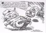 Pentekening Amerika - Fatcat boerderij wet (lijst optie), Verzenden