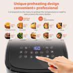 Airfryer XXL - heteluchtfriteuse - 6.5L - 1600W - Zwart, Witgoed en Apparatuur, Verzenden, Nieuw