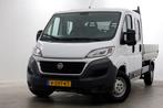 Fiat Ducato 2.3 MultiJet 130pk Euro6 D.C. Open Laadbak 01-20, Gebruikt, Euro 6, Overige carrosserieën, Wit