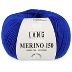 Lang Yarns Merino 150 - 106 koningsblauw - Merinowol Garen, Hobby en Vrije tijd, Breien en Haken, Ophalen of Verzenden, Nieuw