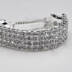 haarspeld floral updo hair clip - silver haarspeld, Hobby en Vrije tijd, Knutselen, Nieuw, Ophalen of Verzenden