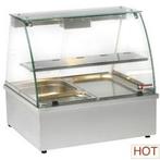 Warmhoudvitrine RVS | 2 x GN 1/1 HorecaTraders, Verzenden, Nieuw in verpakking