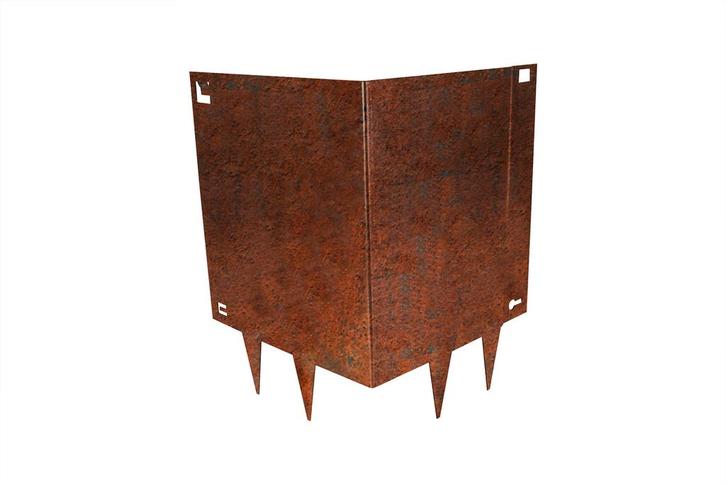 Cortenstaal Borderrand Buitenhoek voor Borderrand 40 cm Hoog, Doe-het-zelf en Verbouw, Overige Doe-het-zelf en Verbouw, Verzenden