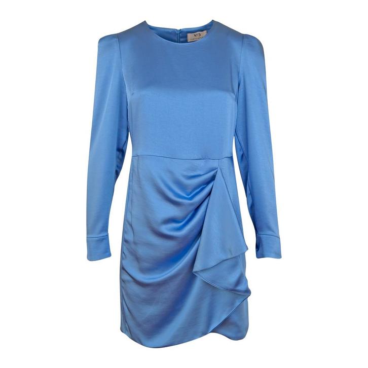 Verysimple • lichtblauwe satijnen jurk • XS (IT40), Kleding | Dames, Jurken, Blauw, Nieuw, Maat 34 (XS) of kleiner, Verzenden