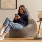 Cloudy Cord Zitzak Stoel - Grijs, Verzenden, Nieuw