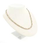 Witgouden gematteerde collier | 43 cm (witgouden collier), Ophalen of Verzenden, Gebruikt, Overige kleuren, Goud