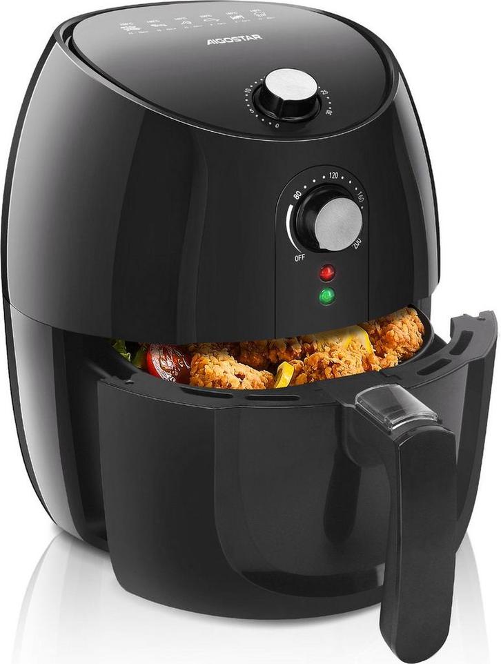 Airfryer - heteluchtfriteuse - 3.5L - 1500W - Zwart, Witgoed en Apparatuur, Overige Witgoed en Apparatuur, Nieuw, Verzenden