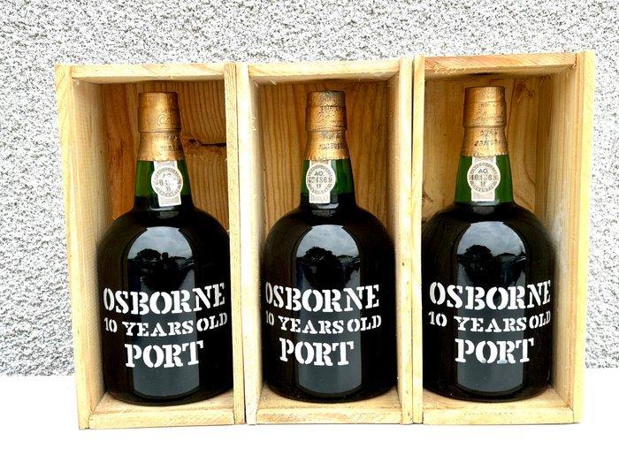 Osborne - 10 years old Tawny - Gebotteld in 1984 - Porto - 3, Verzamelen, Wijnen