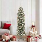 vidaXL Kunstmatige slanke kerstboom met 300 LED Groen 180 cm, Diversen, Kerst, Verzenden, Nieuw