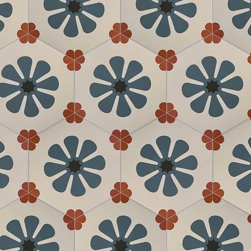 Vloertegel / wandtegel hexagon coimbra bella 17,5x20, Doe-het-zelf en Verbouw, Tegels, Vloertegels, Nieuw, 10 m² of meer, Keramiek