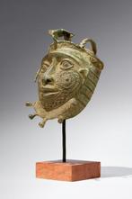 Een bronzen masker - Tikar - Kameroen (Zonder minimumprijs), Antiek en Kunst