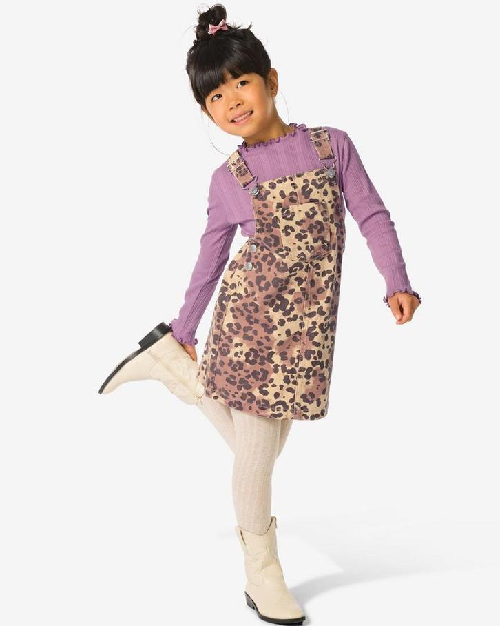 HEMA Kinderjurk dierenprint lichtbruin, Kinderen en Baby's, Kinderkleding | Overige, Nieuw, Verzenden