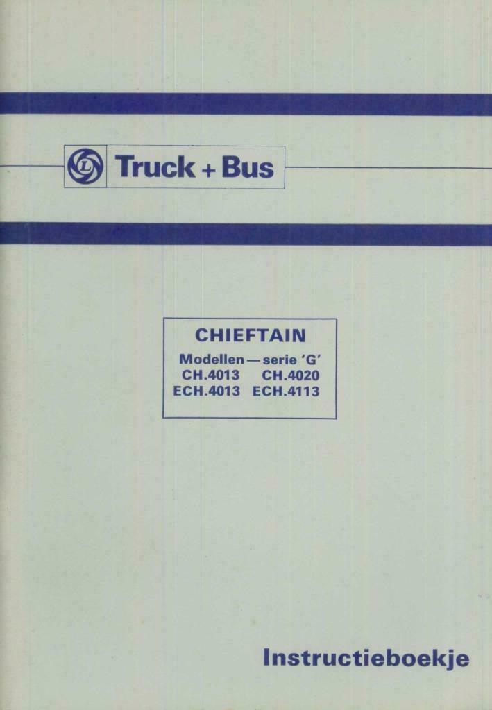 1975 leyland Chieftain Truck en Bus G-Range Instructieboekje, Auto diversen, Handleidingen en Instructieboekjes, Verzenden