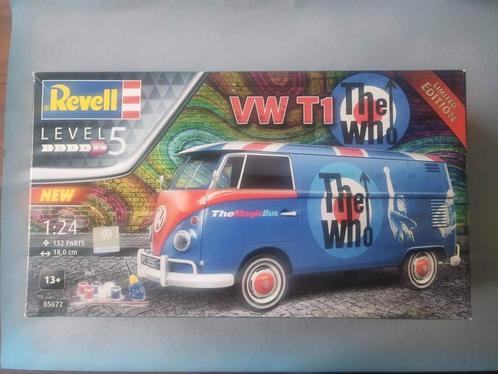 Revell 05672 VW T1 Bus „The Who“ 1:24, Hobby en Vrije tijd, Modelbouw | Auto's en Voertuigen, Revell, Verzenden