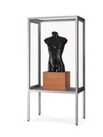 Museum vitrinekast Stofdicht V8 1000-B-Zilver, Nieuw in verpakking