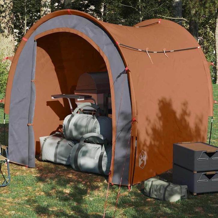vidaXL Opbergtent waterdicht oranje, Caravans en Kamperen, Tenten, Nieuw, tot en met 2, Verzenden