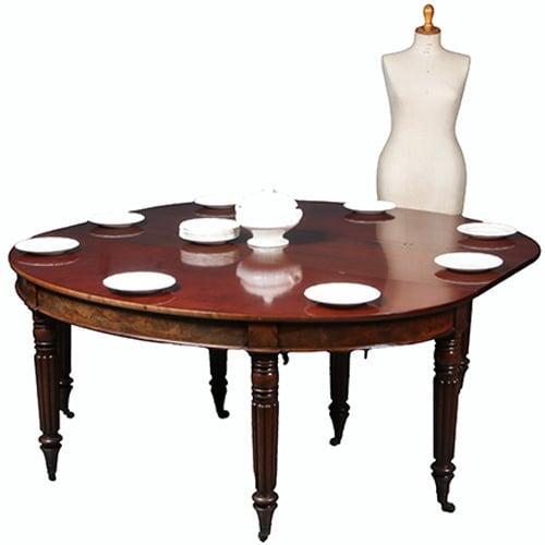 Transformeerbaar van Wandtafel tot coulissetafel van 260 m V, Antiek en Kunst, Antiek | Meubels | Tafels, Ophalen of Verzenden