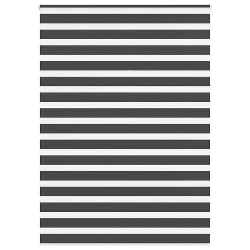 Zebra rolgordijn Zwart 165cm - Retourdeal - 57% Korting!, Huis en Inrichting, Stoffering | Gordijnen en Lamellen, Zwart, Nieuw