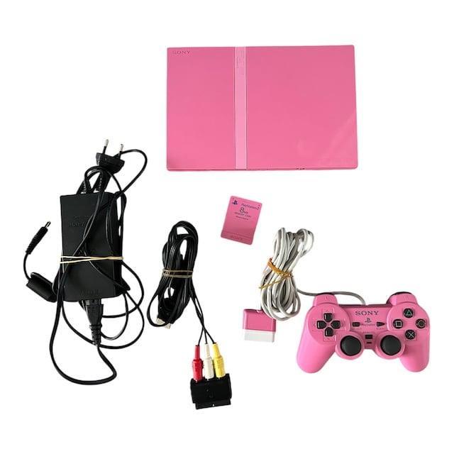 Playstation 2 Slim Pink (Roze) + Controller & Memory Card, Spelcomputers en Games, Spelcomputers | Sony PlayStation 2, Verzenden