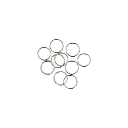 Zilverkleurige Splitringen - 8 x 1 mm (10 stuks), Hobby en Vrije tijd, Kralen en Sieraden maken, Nieuw, Verzenden