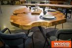 suar hout boomstamtafel uit 1 stuk unieke houten eettafels, Overige vormen, 200 cm of meer, 50 tot 100 cm, Nieuw