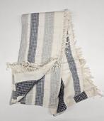 Exclusieve Grande Plaid in een mix van katoen, blauw, wit en