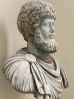 sculptuur, Busto imperatore romano Marco Aurelio - 44 cm -