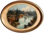 Carl Lafite (1830-1900) - Waterfall of the river Traun in