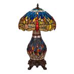 Tiffany tafellamp met verlichte voet – libelle in, Verzenden, Nieuw