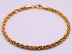 Gouden Rope Armband 14K, Sieraden, Tassen en Uiterlijk, Armbanden, Verzenden, Nieuw, Goud, Goud