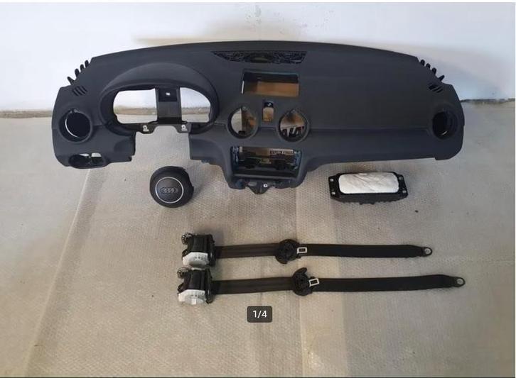 Dashboard + Airbags + Veiligheidsgordels Audi A1, Auto-onderdelen, Dashboard en Schakelaars, Gereviseerd, Audi, Verzenden