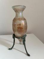 Vaas - Glas en Brons - Replica Romeinse kan, Antiek en Kunst