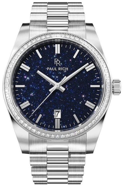 Paul Rich Legacy Aventurine Silver Blue LEG02 horloge, Sieraden, Tassen en Uiterlijk, Horloges | Heren, Staal, Nieuw, Staal, Overige merken