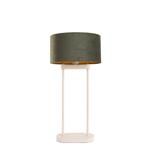 Tafellamp beige met groene ovale kap en gouden binnenkant, Huis en Inrichting, Lampen | Tafellampen, Verzenden, Nieuw, Modern