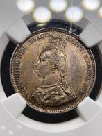 Verenigd Koninkrijk. Victoria. 1 Shilling 1887 NGC MS62, Postzegels en Munten, Munten | Europa | Niet-Euromunten