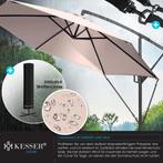 KESSER® Zweefparasol met voet  - Ø3,5m - 360° Draaibaar  - Z, Verzenden, Nieuw