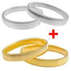 Fako Bijoux® - Set Van 2 paar Mouwophouders Goud & Zilver -, Verzenden, Nieuw