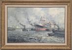 Marinus de Jongere (1912-1977) - Zicht op de Rotterdamse, Antiek en Kunst