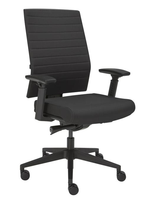 Gebruikte Bureaustoel Albec Zwarte Stof, Huis en Inrichting, Bureaustoelen, Bureaustoel, Zwart, Gebruikt, Ergonomisch, Ophalen of Verzenden