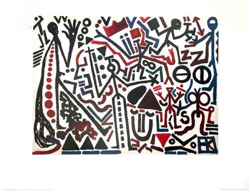 A.R. Penck (after) - Die Zufunkt Des Emigranten - Offset, Antiek en Kunst, Antiek | Meubels | Stoelen en Banken