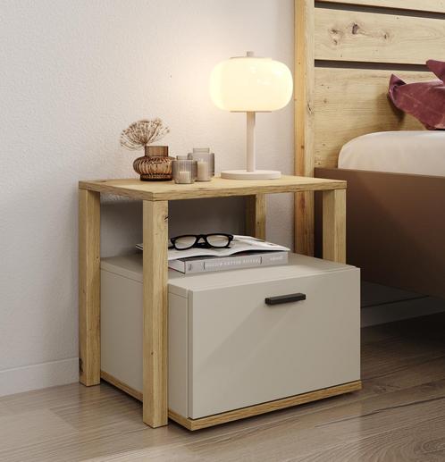 Meubella Kinderachtkastje beige 45cm met 1 lade, Huis en Inrichting, Slaapkamer | Nachtkastjes, Nieuw, Verzenden