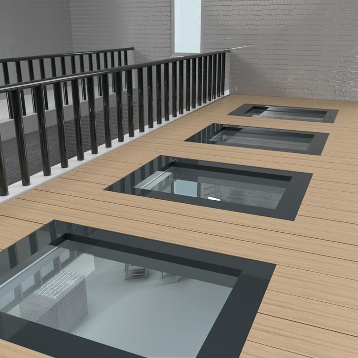 Beloopbaar glas-Beloopbaar glas 31 mm, Doe-het-zelf en Verbouw, Glas en Ramen, Nieuw, Ophalen of Verzenden