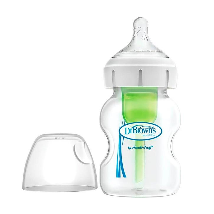 Dr. Browns Options+ 1+M Antikoliekfles met Brede Hals, Kinderen en Baby's, Babyvoeding en Toebehoren, Nieuw, Verzenden